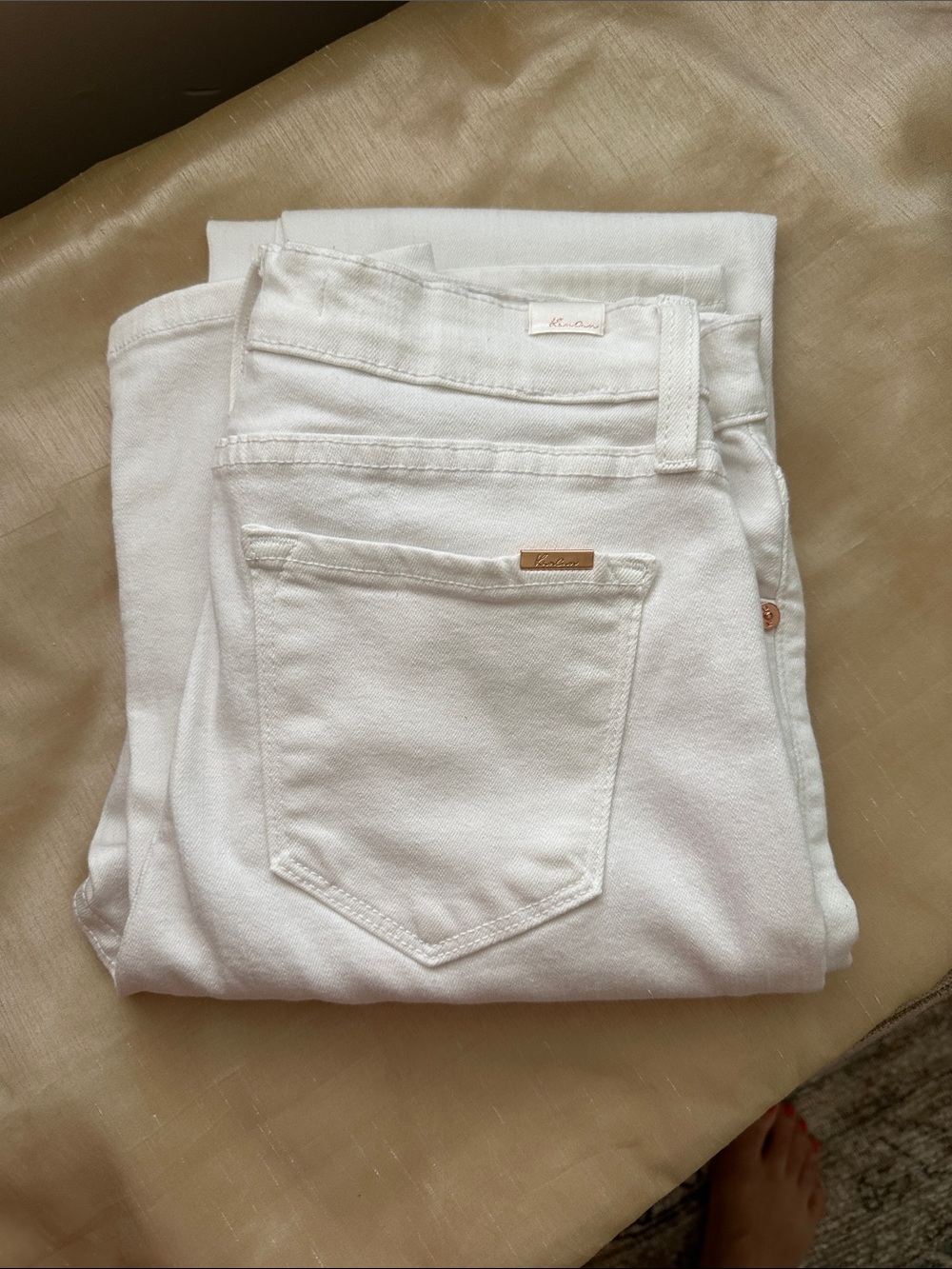 Women's White KanCan Premier Jeans - Clean High-Rise Style